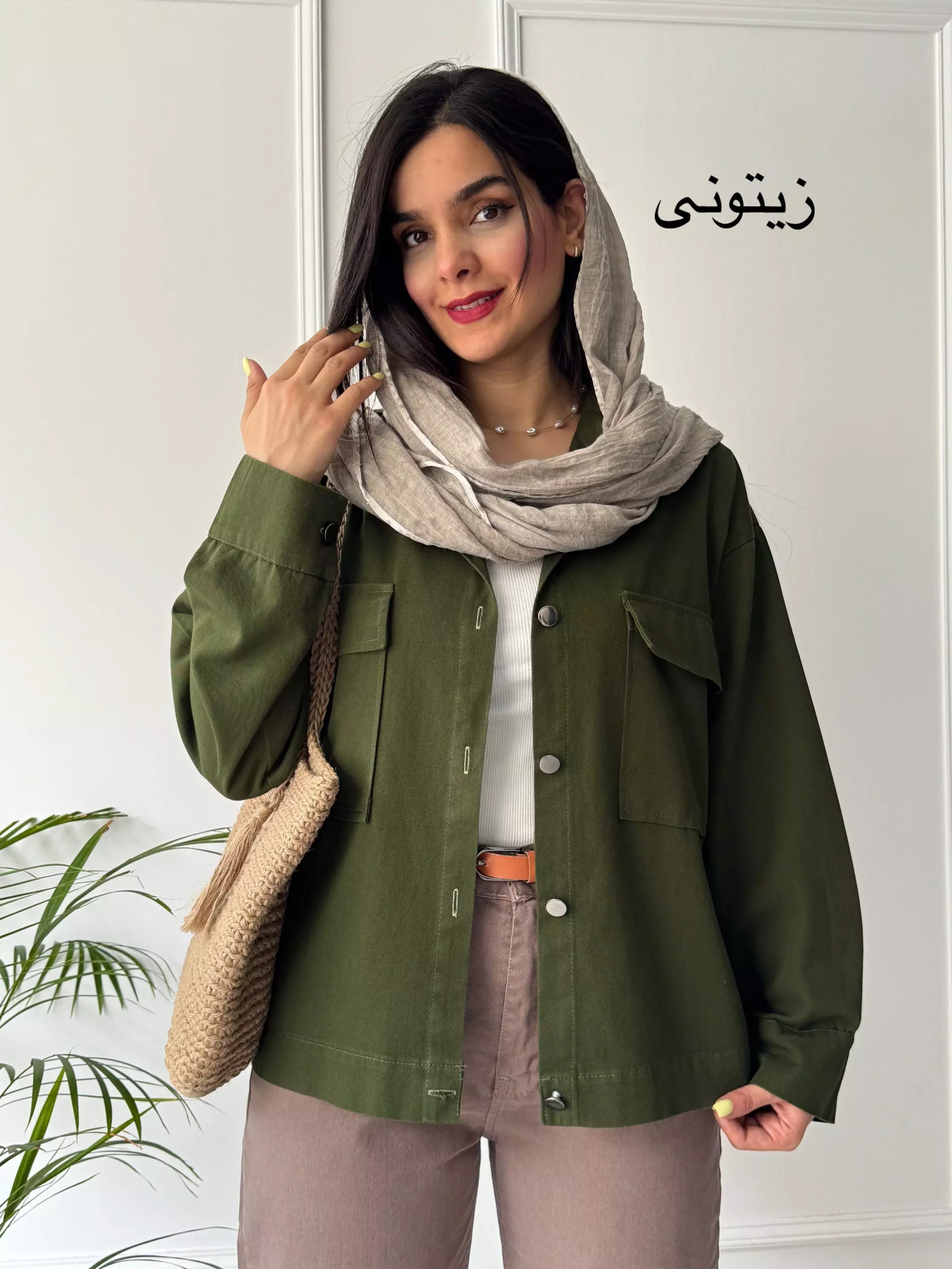 مانتو کتان یاسمین